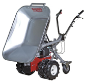 Multi-Caddy optional mit Zubeh�r erh�ltlich: Schneeschild, Kehrbesen, Transportaufsatz, Tankaufsatz, Tellerstreuer oder M�hbalken