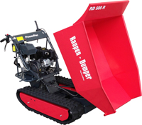 Raupen-Dumper optional mit Zubehör erhältlich:Schneeschild