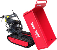 Raupen-Dumper optional mit Zubehör erhältlich:Schneeschild