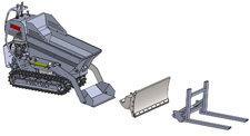Raupen-Dumper RC800H Hochauskipper