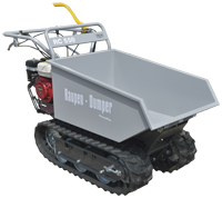 Raupen-Dumper optional mit Zubehr erhltlich: hydr. Ladeschaufel, hydr. Schneeschild, Leichtgutwanne 600ltr. und Multi-Sauger MCS520